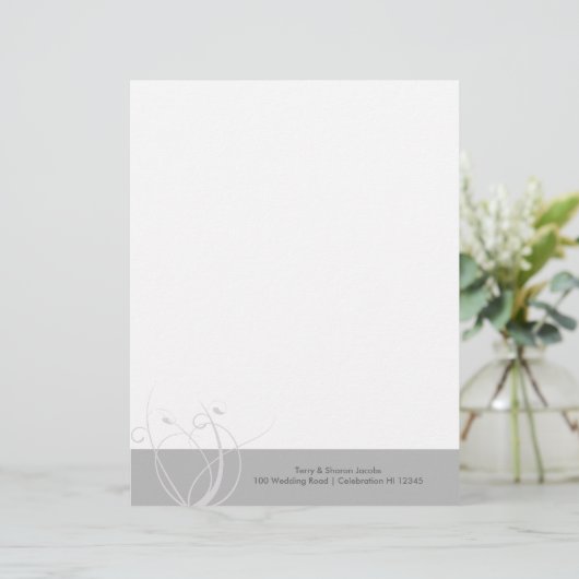 Grijs Briefpapier (Staand voorkant)