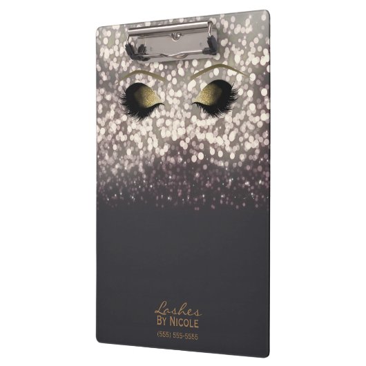 Grijs Bronze Lights Gold Make-up Eyes Lashes Moder Klembord (Links)