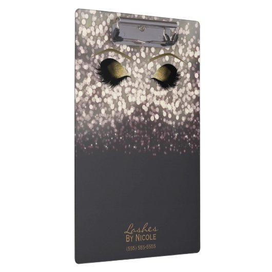 Grijs Bronze Lights Gold Make-up Eyes Lashes Moder Klembord (Rechts)