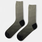 Grijs bruin leger militair verloop geometrisch gaa sokken (Links)