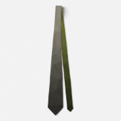 Grijs bruin leger militair verloop geometrisch ras stropdas (Voorkant)