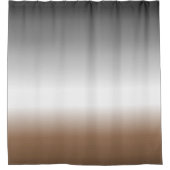 Grijs Bruin Ombre Douchegordijn (Voorkant)
