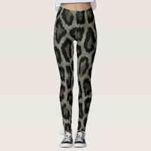 Grijs Bruin Zwart Leopard Dierenprint