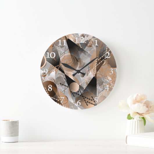 Grijs, bruine abstractie. grote klok (Huis)