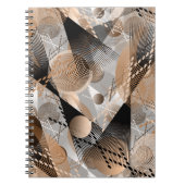 Grijs, bruine abstractie. notitieboek (Voorkant)