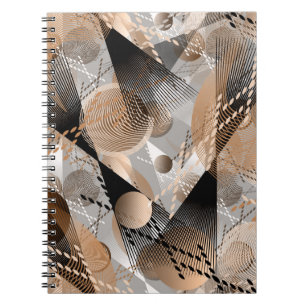 Grijs, bruine abstractie. notitieboek