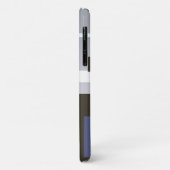 Grijs Bruine Kleurblok Geometrisch Gepersonaliseer Case-Mate iPhone Case (Achterkant/links)