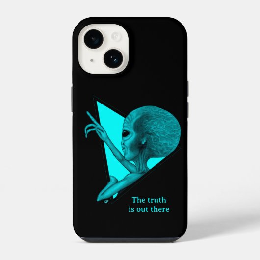 Grijs Buitenaards Wezen, de waarheid is daarbuiten iPhone Hoesje (Achterkant)