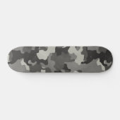 Grijs  camo Realistisch versleten effect Persoonlijk Skateboard (Horizontaal)