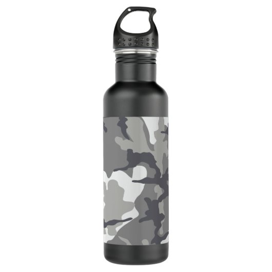 Grijs Camostaal 24 oz. waterfles Waterfles (Voorkant)