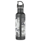 Grijs Camostaal 24 oz. waterfles Waterfles (Achterkant)