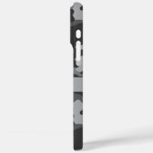 Grijs camouflage gepersonaliseerd Case-Mate iPhone case (Achterkant / Links)