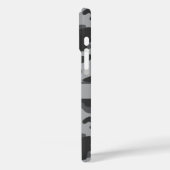 Grijs camouflage gepersonaliseerd Case-Mate iPhone case (Achterkant / Links)