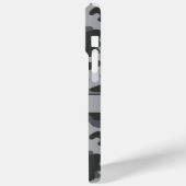 Grijs camouflage gepersonaliseerd Case-Mate iPhone case (Achterkant / Links)