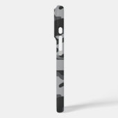 Grijs camouflage gepersonaliseerd Case-Mate iPhone case (Achterkant / Links)