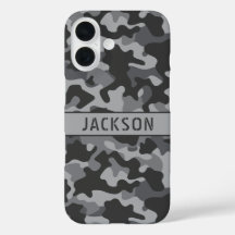 Grijs camouflage gepersonaliseerd