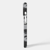 Grijs camouflage gepersonaliseerd Case-Mate iPhone case (Achterkant / Links)