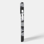 Grijs camouflage gepersonaliseerd Case-Mate iPhone case (Achterkant / Links)
