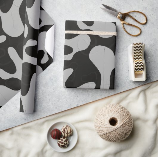 grijs camouflage patroon cadeaupapier (Crafts)