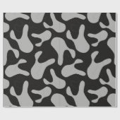 grijs camouflage patroon cadeaupapier (Vlak)