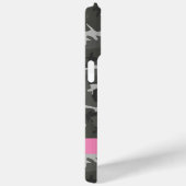 Grijs camouflagepatroon, Jouw naam, personaliseren Case-Mate iPhone Case (Achterkant / Rechts)