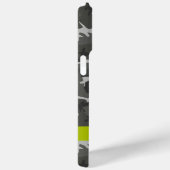 Grijs camouflagepatroon, Jouw naam, personaliseren Case-Mate iPhone Case (Achterkant / Rechts)