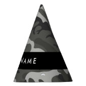 Grijs camouflagepatroon, Jouw naam, personaliseren Feesthoedjes (Rechts)