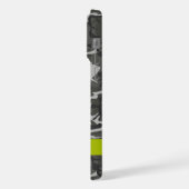 Grijs camouflagepatroon, Jouw naam, personaliseren iPhone Hoesje (Linkerkant)