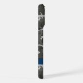 Grijs camouflagepatroon, Jouw naam, personaliseren iPhone Hoesje (Rechterkant)