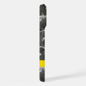 Grijs camouflagepatroon, Jouw naam, personaliseren iPhone Hoesje (Rechterkant)