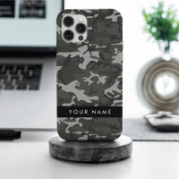 Grijs camouflagepatroon, Jouw naam, personaliseren