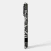 Grijs camouflagepatroon, Jouw naam, personaliseren iPhone Hoesje (Linkerkant)