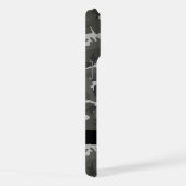 Grijs camouflagepatroon, Jouw naam, personaliseren iPhone Hoesje (Rechterkant)