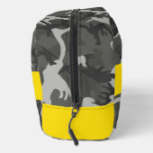 Grijs camouflagepatroon, Jouw naam, personaliseren Toilettasje (Rechts)