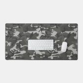 Grijs camouflagepatroon, militair patroon, leger bureaumat (Keyboard & Muis)