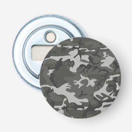 Grijs camouflagepatroon, militair patroon, leger button flesopener