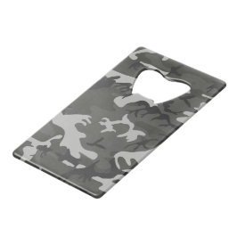 Grijs camouflagepatroon, militair patroon, leger creditkaart flessenopener