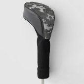 Grijs camouflagepatroon, militair patroon, leger golfheadcover (Schuin)