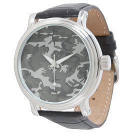 Grijs camouflagepatroon, militair patroon, leger horloge
