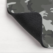 Grijs camouflagepatroon, militair patroon, leger muismat (Hoek)