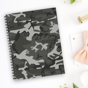 Grijs camouflagepatroon, militair patroon, leger notitieboek