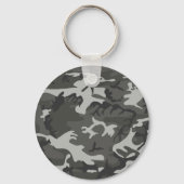 Grijs camouflagepatroon, militair patroon, leger sleutelhanger (Achterkant)