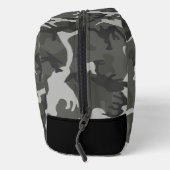 Grijs camouflagepatroon, militair patroon, leger toilettasje (Rechts)