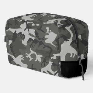 Grijs camouflagepatroon, militair patroon, leger toilettasje