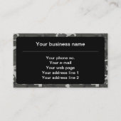 Grijs camouflagepatroon, militair patroon, leger visitekaartje (Voorkant)