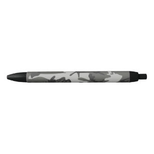 Grijs camouflagepatroon, militair patroon, leger zwarte inkt pen