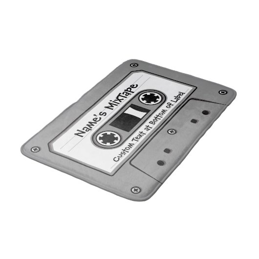 Grijs Cassettebandje audio Badmat (Gekanteld)