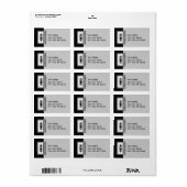 Grijs Cassettebandje audio Etiket (Full Sheet)