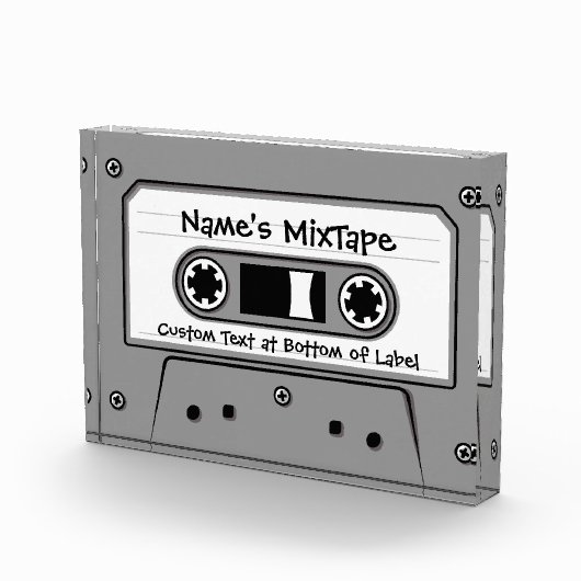 Grijs Cassettebandje audio Fotoblokken (Rechts)