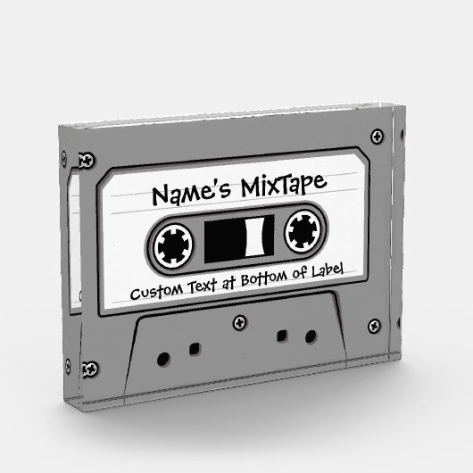 Grijs Cassettebandje audio Fotoblokken (Links)